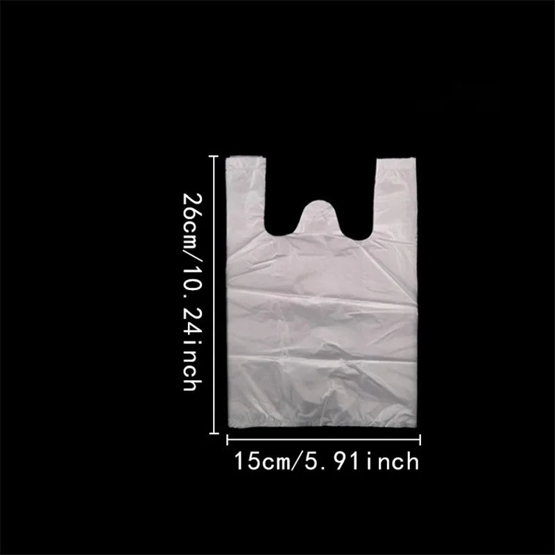 15-26cm/20-30cm/24-37cm/28-48cm 500 Pcs/pack Transparent Bags Shopping Bag Supermarket Plastic Bags With Handle Food Packaging