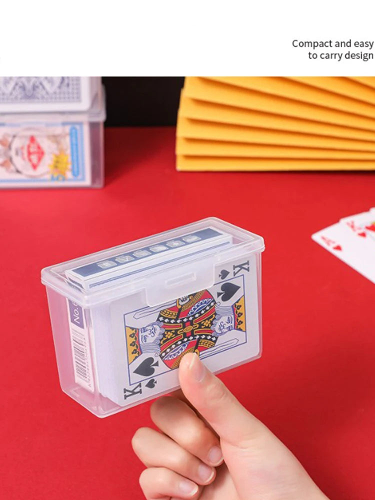 New Transparent Plastic Boxes Playing Cards Container PP Storage Case Packing Poker Game Card Box For Board Games