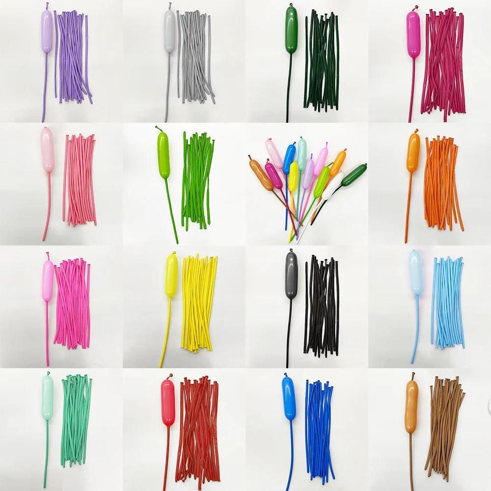 10/20/30Pcs Long Balloons Colorful Magic Twisting Balloons for Animal Kids Birthday Baby Shower Wedding Christmas Party Decor