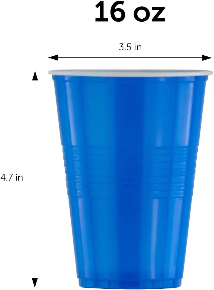 Pack 10PCS of 16OZ Party Cups for Beer Pong Game Drinks, Soda, Punch, Barbecue Cola or Water Disposable Cups Drop Ship
