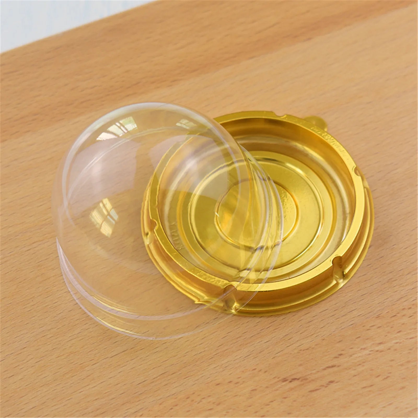 50-300pcs Packing Boxes Transparent Plastic Egg Yolk Crisp Moon Cake Boxes Disposable Dessert Packaging Mousse Trays Container