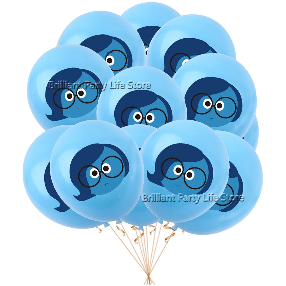 12-60Pcs Inside Out Balloons 12inch Cartoon Latex Balloon Birthday Party Decoration Toys For Kids Baby Shower Party Supplies
