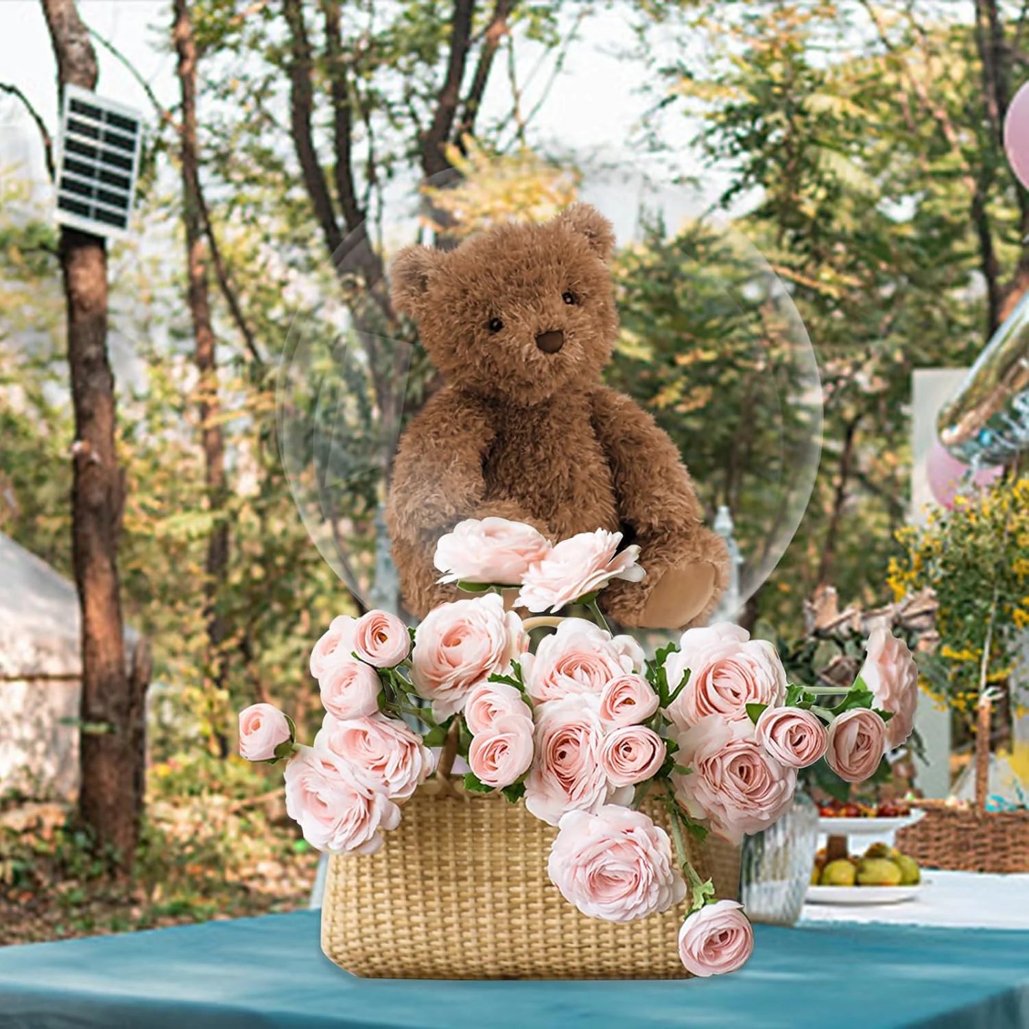 Transparent Bobo Balloon for Stuffing Flowers Led Light Up Valentine's Day Wedding Birthday Graduation Party Decoration