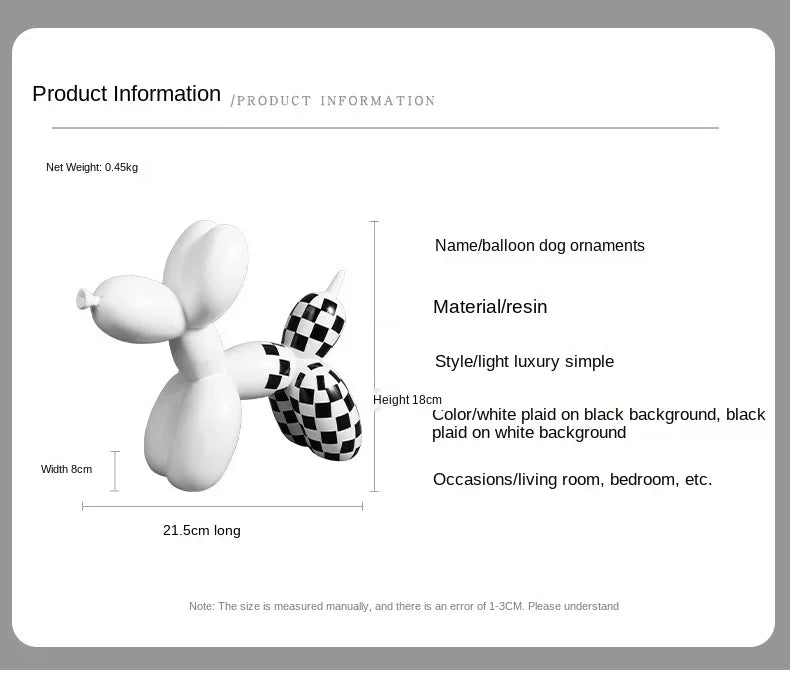 Balloon Dog Creative Decoration Animal Home Living Room Soft Outfit Girl Cute Decoration Home Decoration