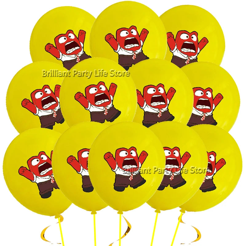 12-60Pcs Inside Out Balloons 12inch Cartoon Latex Balloon Birthday Party Decoration Toys For Kids Baby Shower Party Supplies