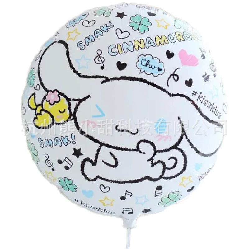 Cinnamoroll Birthday Balloons Girls Party Decoration Number Ballons Suit Cute Kawaii Ornaments Backdrop Baby Shower Decor Gift