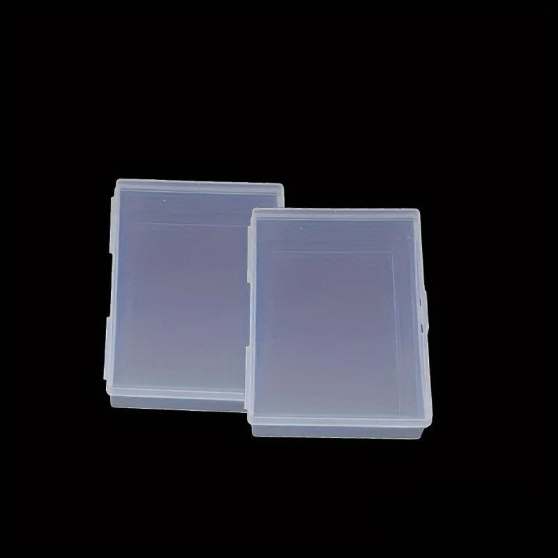 3pcs Plastic Box Playing Cards Container PP Storage Case Packing Poker Box Transparent Desktop Tape Stickers Boxes Art Tool Case