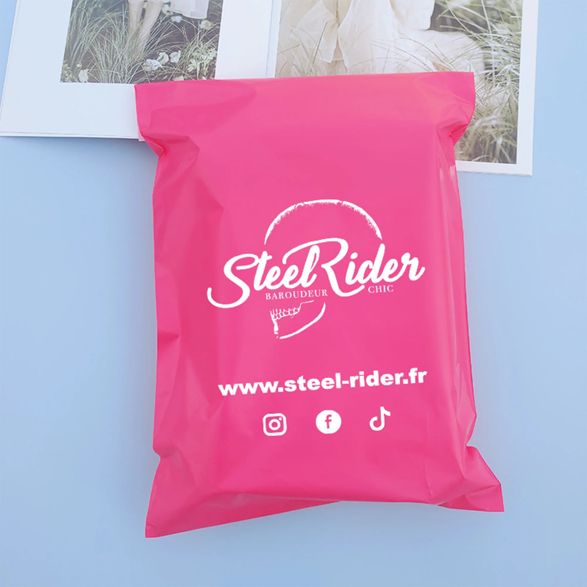 50pcs/Lot Plastic Mailer Envelope Bags Poly Shipping Mailing Colorful Packaging Parcel Storage Custom Logo Brand Mailer Envelope