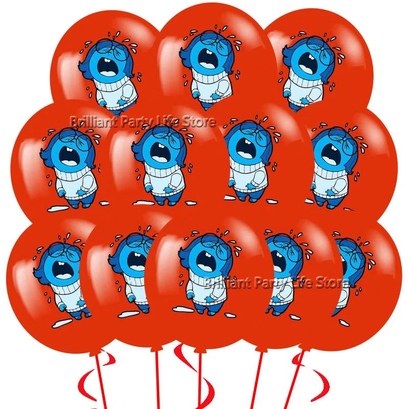 12-60Pcs Inside Out Balloons 12inch Cartoon Latex Balloon Birthday Party Decoration Toys For Kids Baby Shower Party Supplies