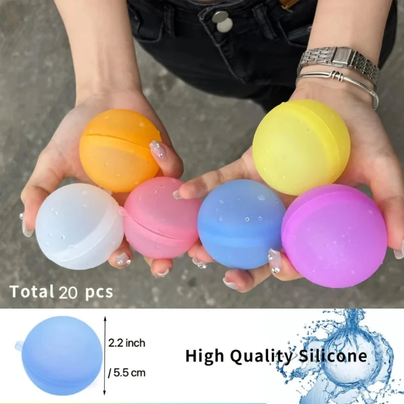Reusable Water Bomb Balloons Outdoor Activities Fight Toys Pool Beach Bath Water Fun Balls Summer Party Games Kids Birthday Gift