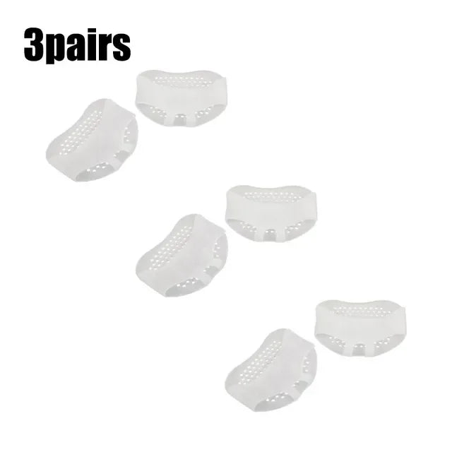 2/6pcs Silicone Metatarsal Pads Toe Separator Pain Relief Foot Pads Orthotics Foot Massage Insoles Forefoot Socks Foot Care Tool