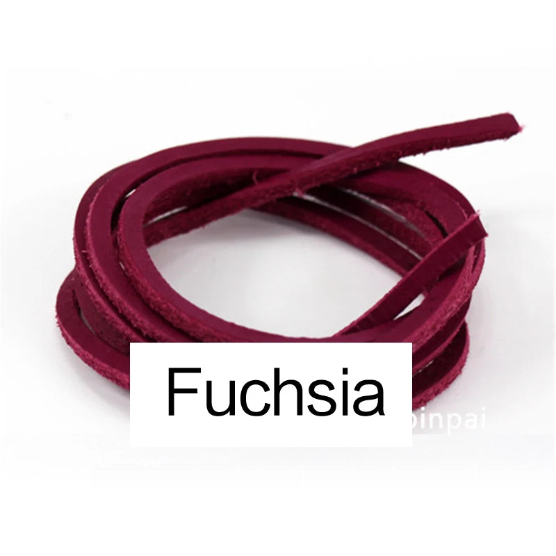 1 Pair 80cm-180cm Genuine Leather shoelaces Of Rawhide Leather Shoelaces Shoestrings Boot Shoe Laces wholesale drop shipping