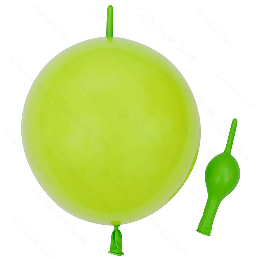 50/30/10Pcs Link Balloon Linking Balloons 6/12inch Metallic Chrome Latex Balloons for Birthday Christmas Wedding Party Decor