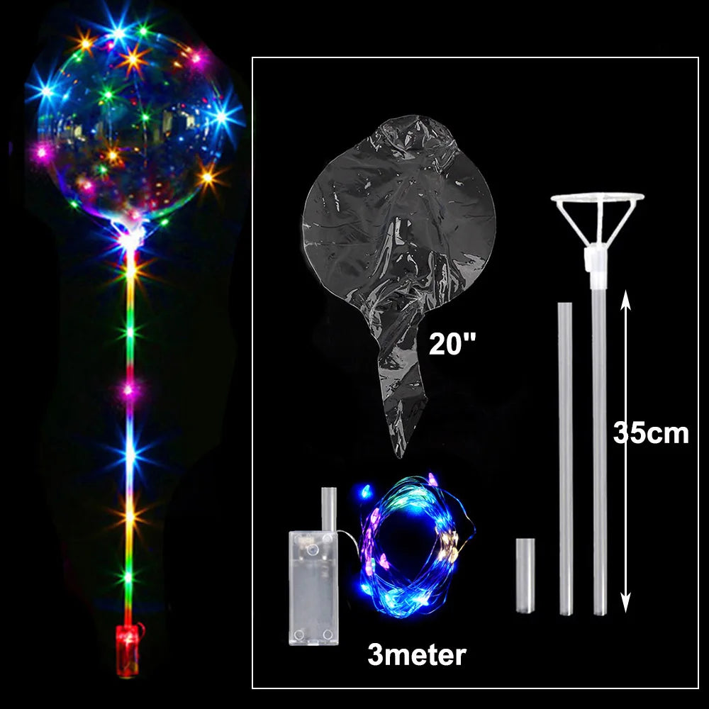 10/18/24inch Transparent Bobo Balloon for Filling Foam Balls Helium Globos Wedding Birthday Party Decor Baby Shower DIY Balloon