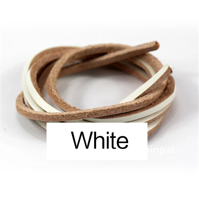 1 Pair 80cm-180cm Genuine Leather shoelaces Of Rawhide Leather Shoelaces Shoestrings Boot Shoe Laces wholesale drop shipping
