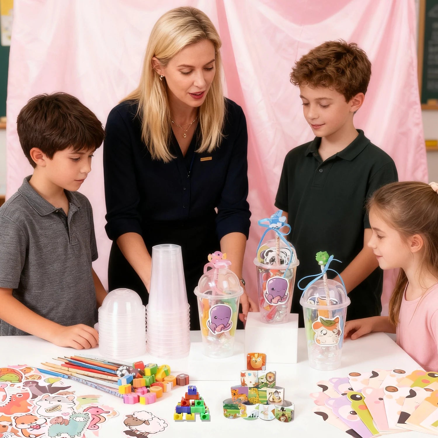 12/24 Pack Return Gifts Birthday Party Favors Goodie Bag Cup Gifts Birthday Party Supplies Students Gift Prizes Rewards