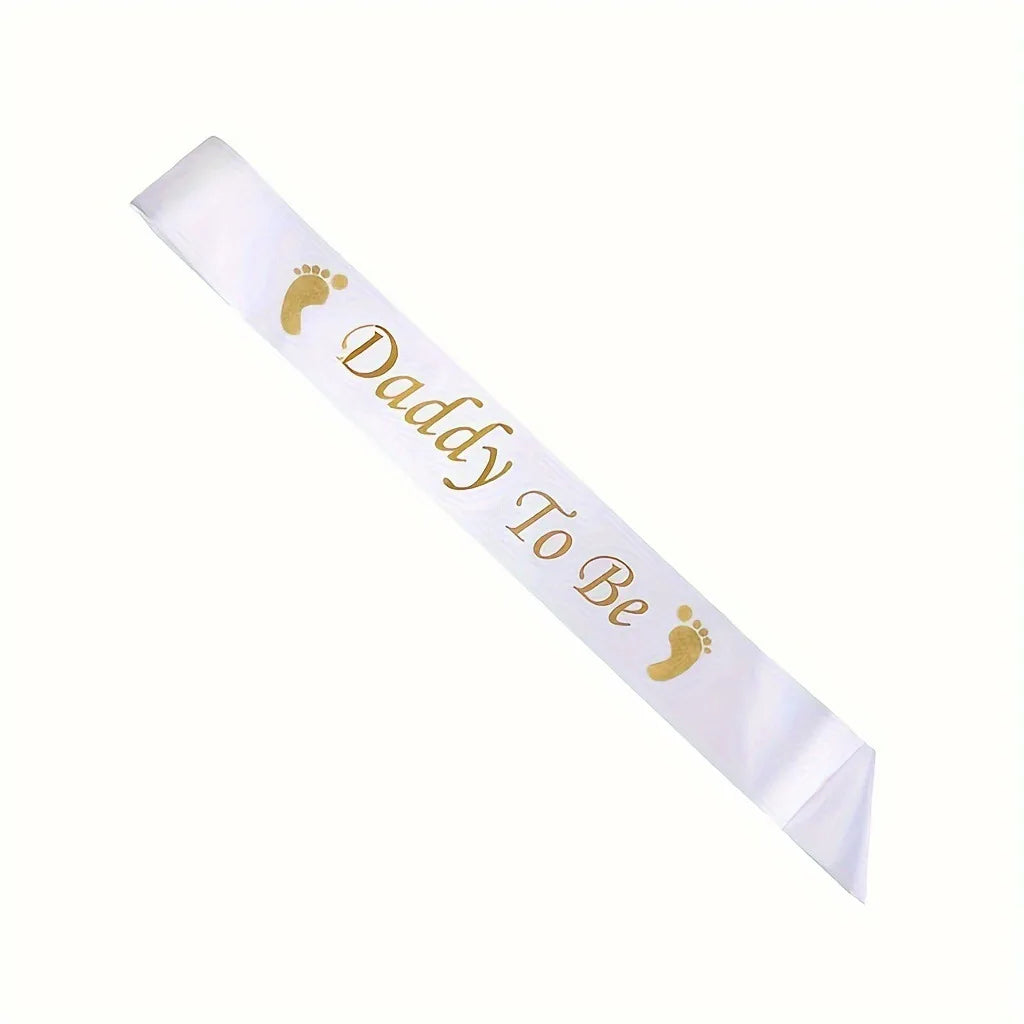 Mum Mummy To Be Baby Shower Boy Girl Newborn Party Decoration Supplies Daddy To Be Gender Reveal Party Decoration Etiquette Belt