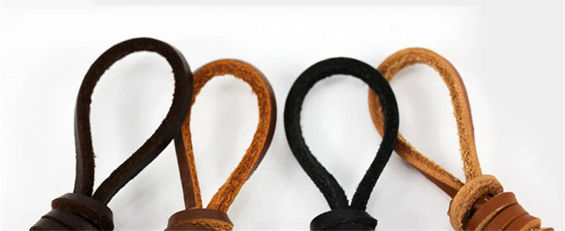 1 Pair 80cm-180cm Genuine Leather shoelaces Of Rawhide Leather Shoelaces Shoestrings Boot Shoe Laces wholesale drop shipping