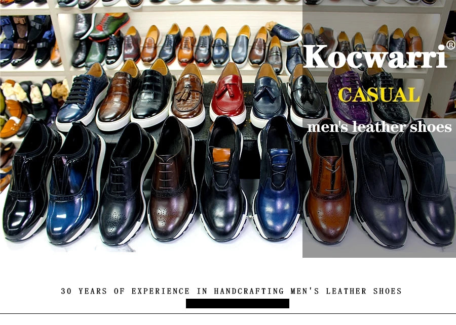 Classy Men's Genuine Leather Penny Loafers Mocassin Slip-On Comfortable Travel Casual Shoes Fashion Street Footwear for Men