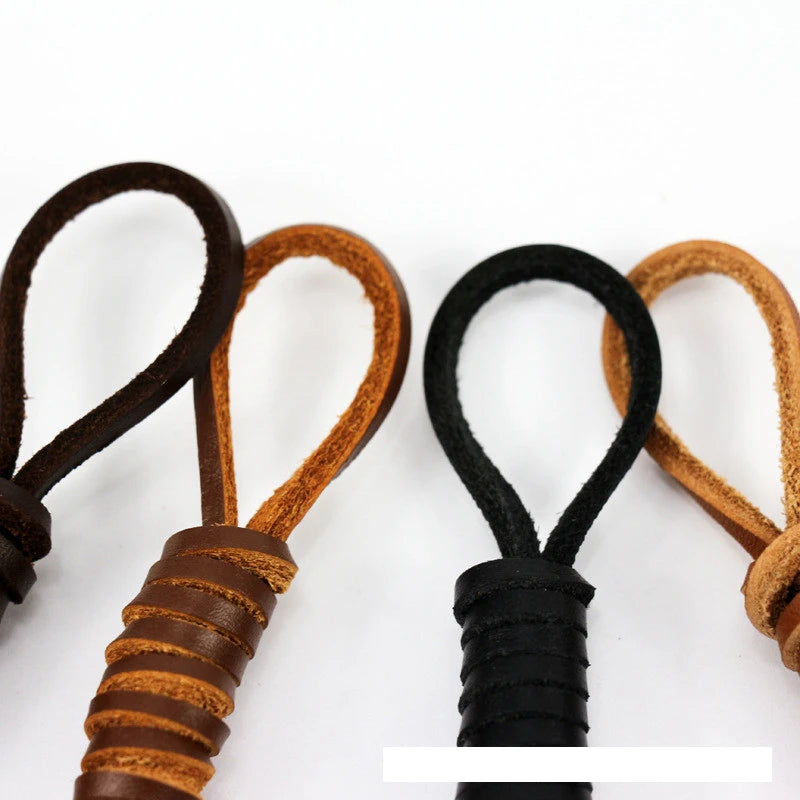 1 Pair 80cm-180cm Genuine Leather shoelaces Of Rawhide Leather Shoelaces Shoestrings Boot Shoe Laces wholesale drop shipping