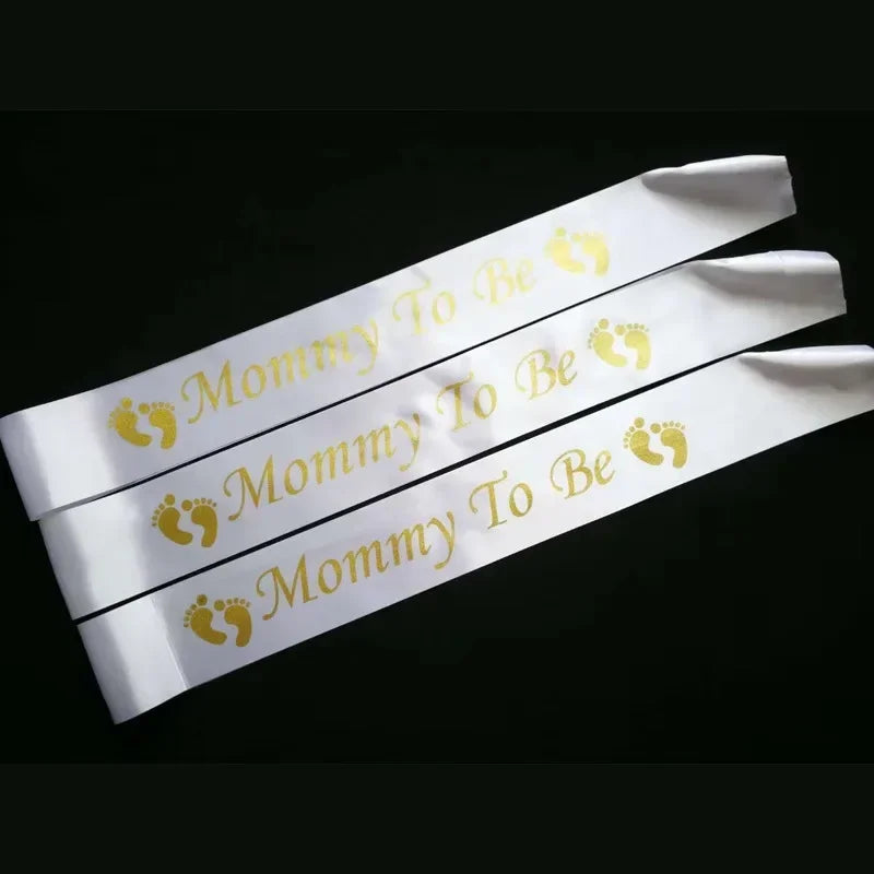 Mommy Mum To Be Sash Baby Boy Girl Baby Shower Decoration Sash Newborn Party Decoration Etiquette Belt