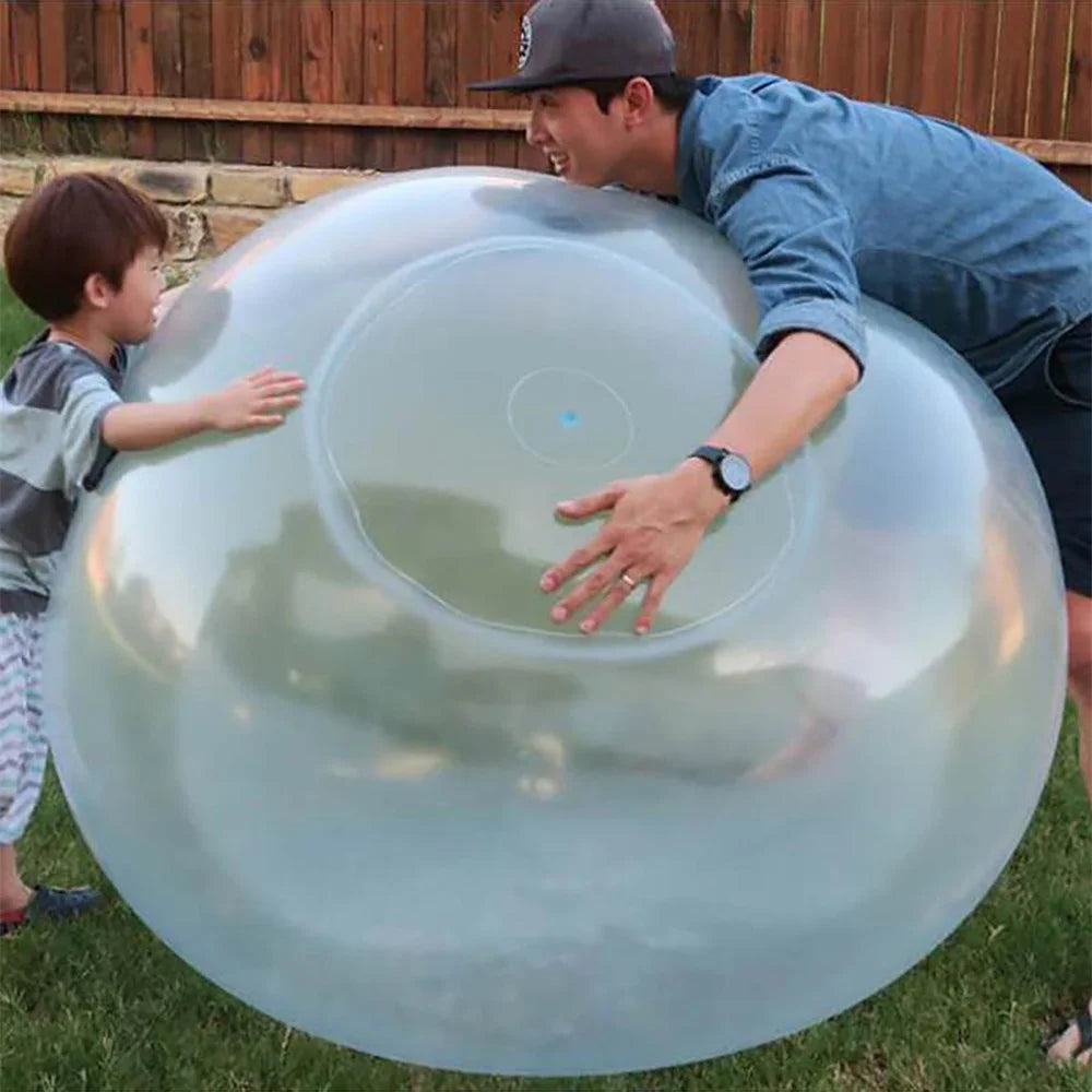Kids Blow Up Balloon Toy Children Outdoor Soft Air Water Filled Bubble Ball Fun Party Game Summer Gift Inflatable Elastic Ball