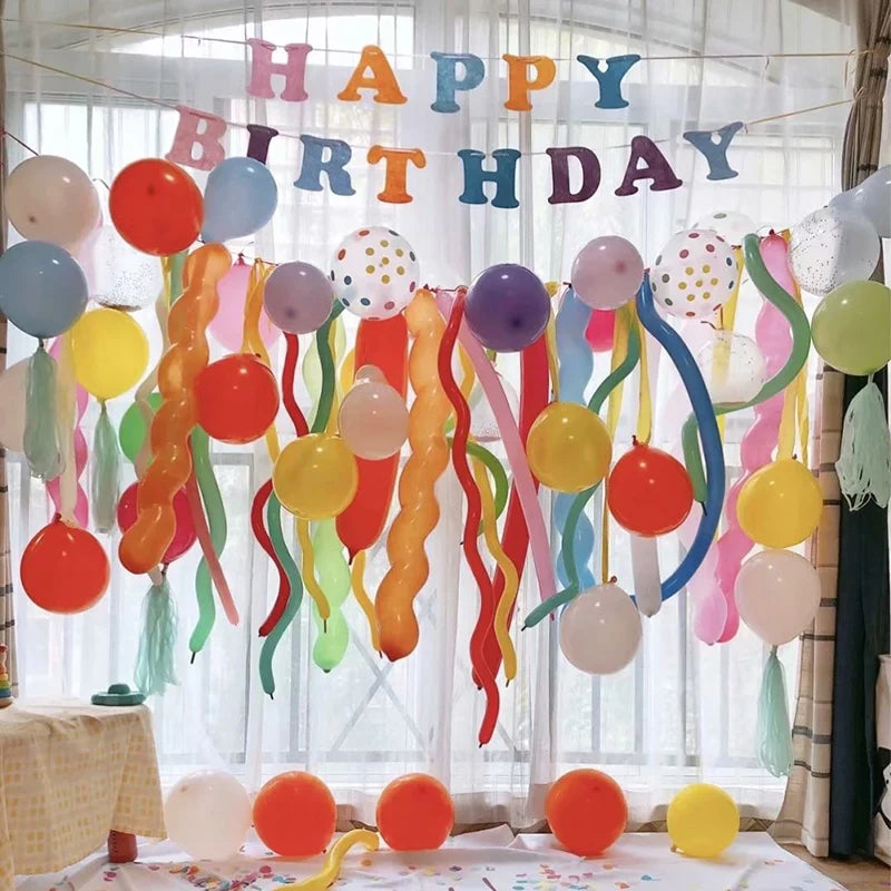10/20/30Pcs Long Balloons Colorful Magic Twisting Balloons for Animal Kids Birthday Baby Shower Wedding Christmas Party Decor