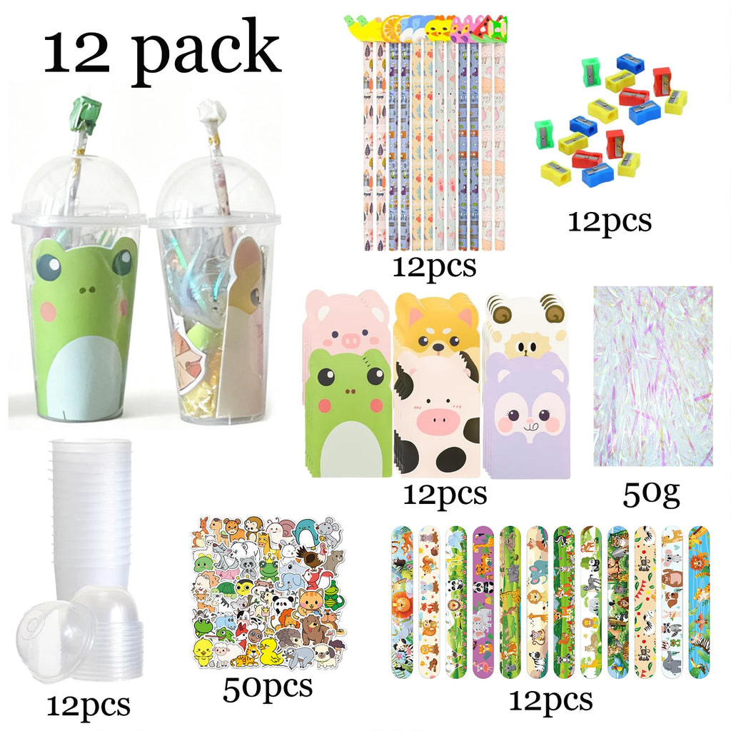 12/24 Pack Return Gifts Birthday Party Favors Goodie Bag Cup Gifts Birthday Party Supplies Students Gift Prizes Rewards
