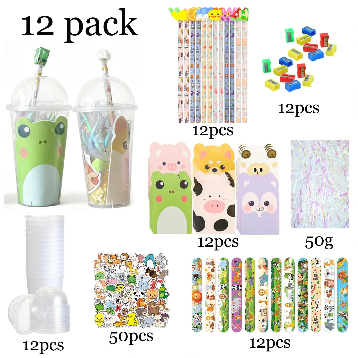 12/24 Pack Return Gifts Birthday Party Favors Goodie Bag Cup Gifts Birthday Party Supplies Students Gift Prizes Rewards