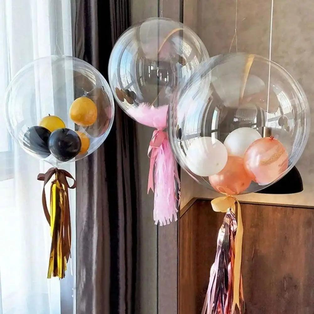 10PCS/Pack 8/10/18Inch Transparent Bubble Balloons for Wedding Festival Birthday Party Decorations