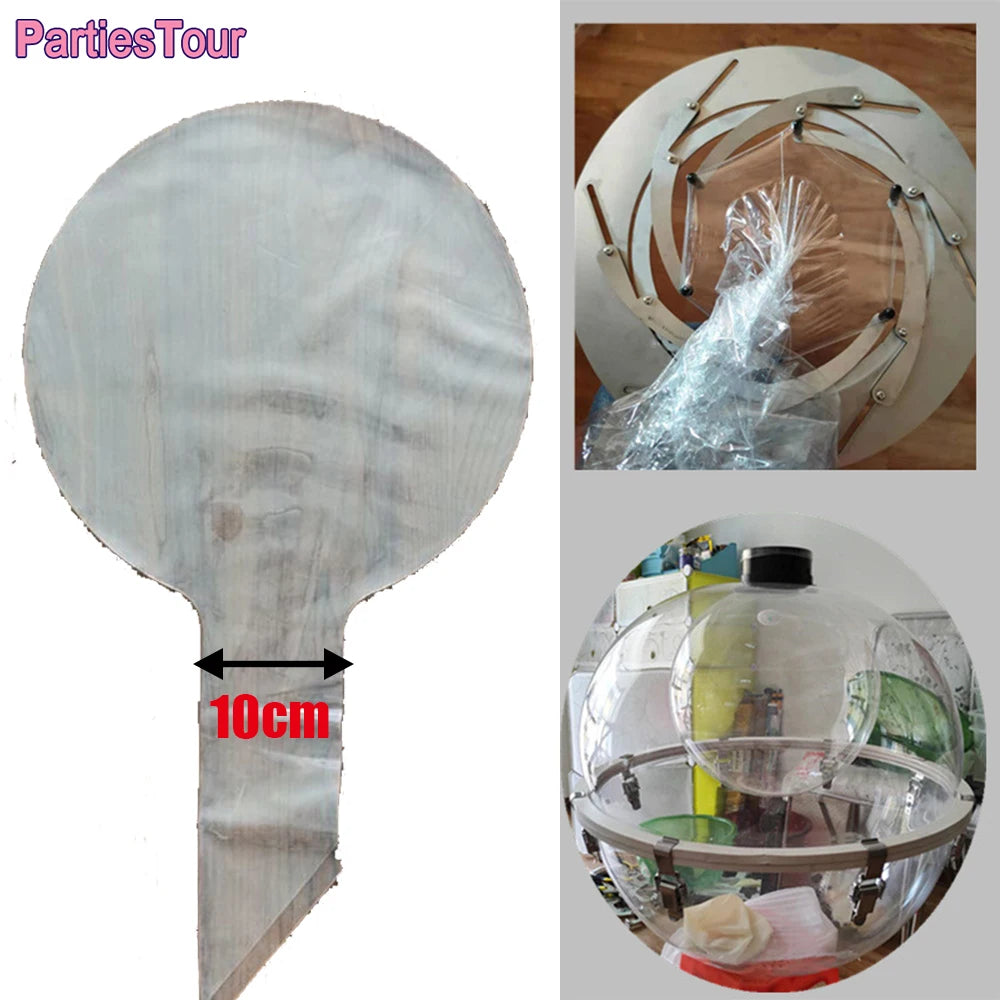 Giant Clear Bobo Balloons Large Transparent PVC Bubble Balloons Wide Mouth Design to Stuffing Snacks Dolls Gifts Bobo Ballon