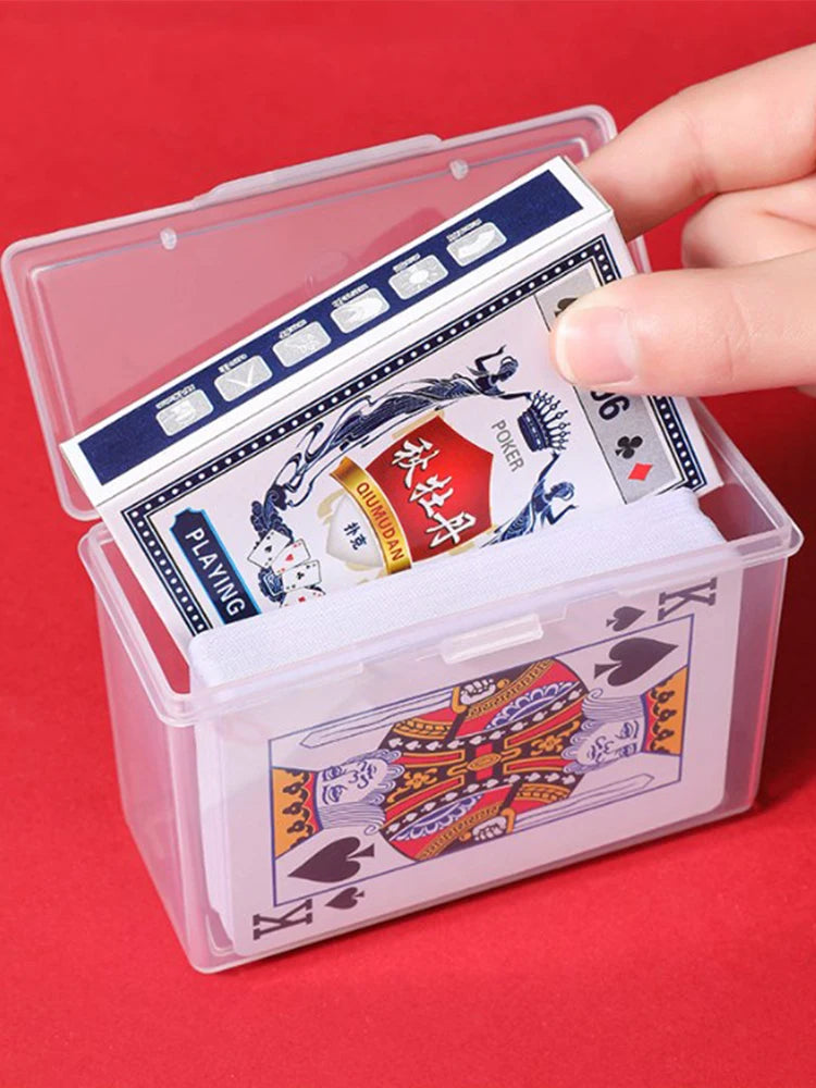 New Transparent Plastic Boxes Playing Cards Container PP Storage Case Packing Poker Game Card Box For Board Games