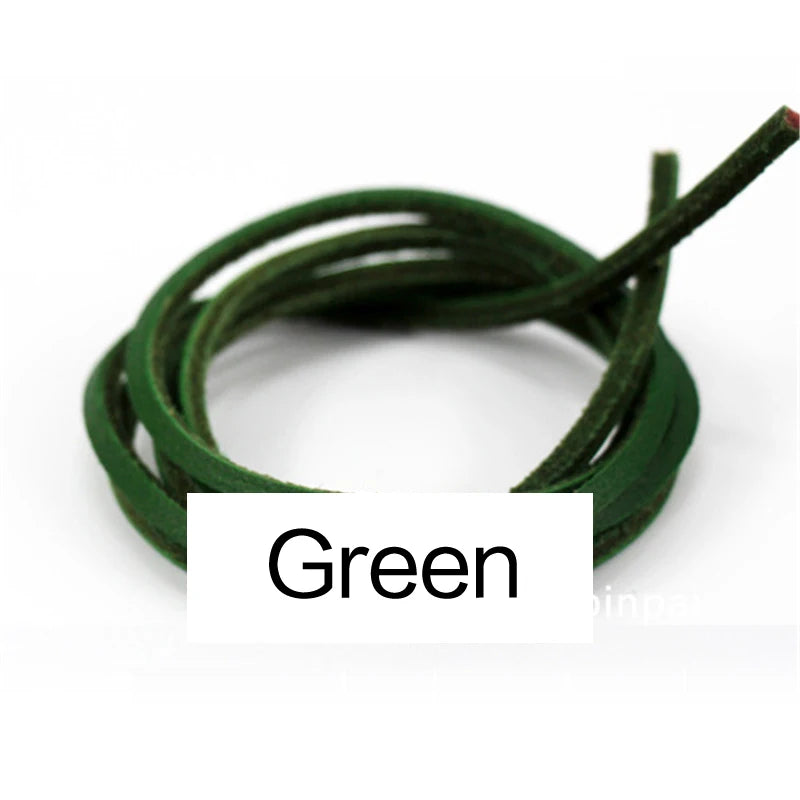 1 Pair 80cm-180cm Genuine Leather shoelaces Of Rawhide Leather Shoelaces Shoestrings Boot Shoe Laces wholesale drop shipping